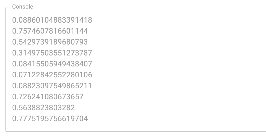 Trailing Console Logging (AutoScrolling) Codesandbox