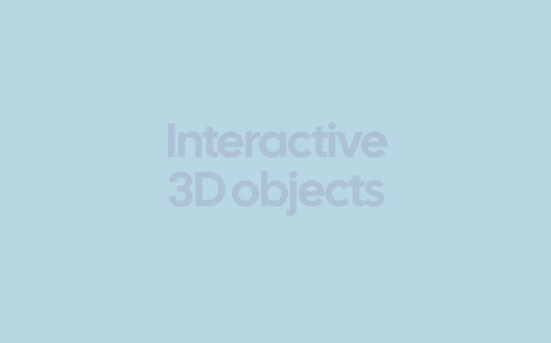 Interactive 3D objects - Codesandbox