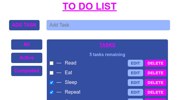 how to build a todo list app with react js - Codesandbox