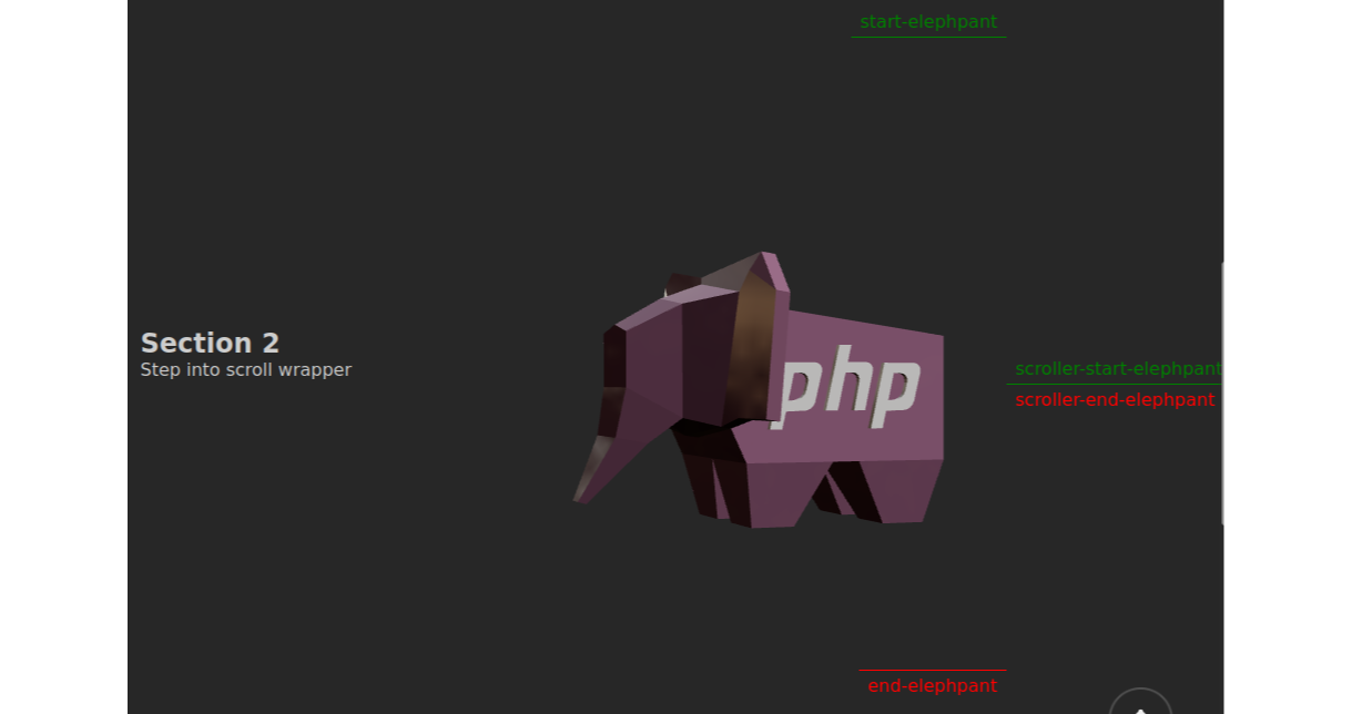 r3f gsap simple scrolltrigger - Codesandbox