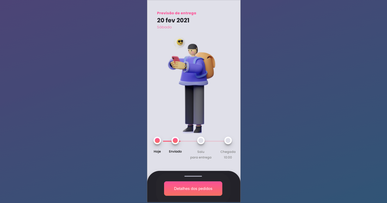 Ui status de pedidos com slide - Codesandbox